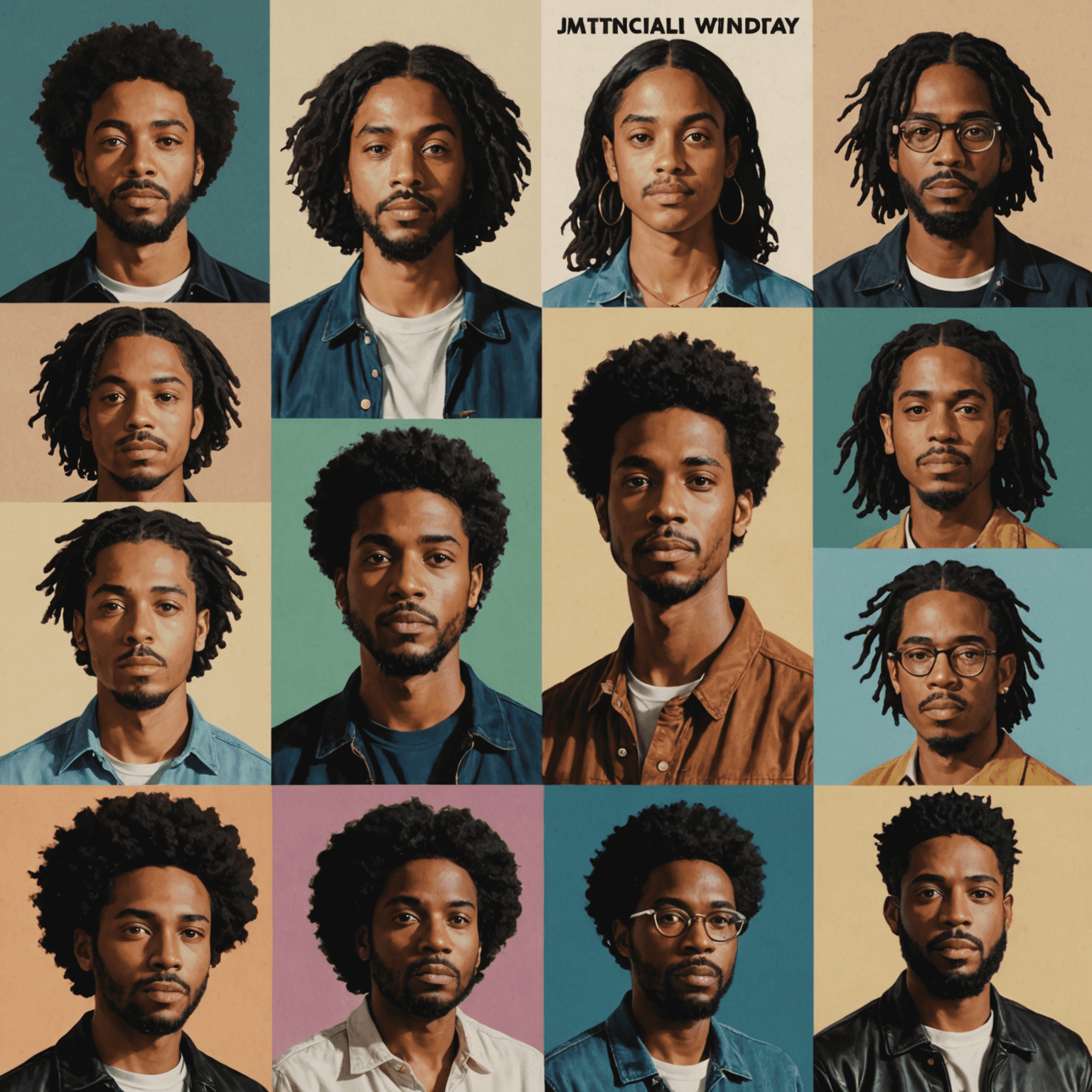 A mix of album covers and artist portraits representing a diverse weekly music discovery